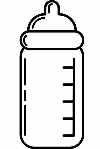 Baby Bottle coloring page image