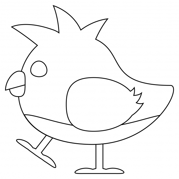 Baby Chick coloring page image