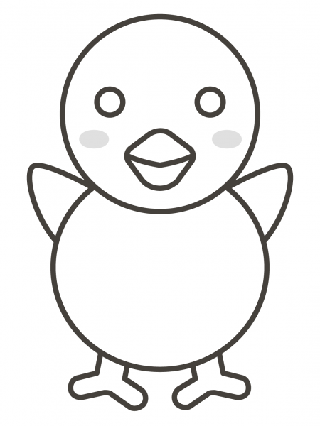 Baby Chick coloring page image