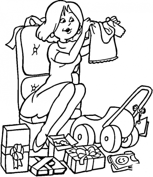 Baby Clothing  coloring page image