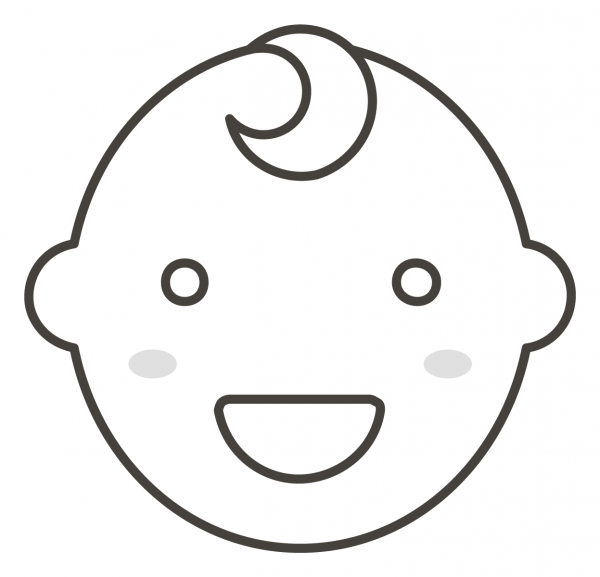 Baby coloring page image