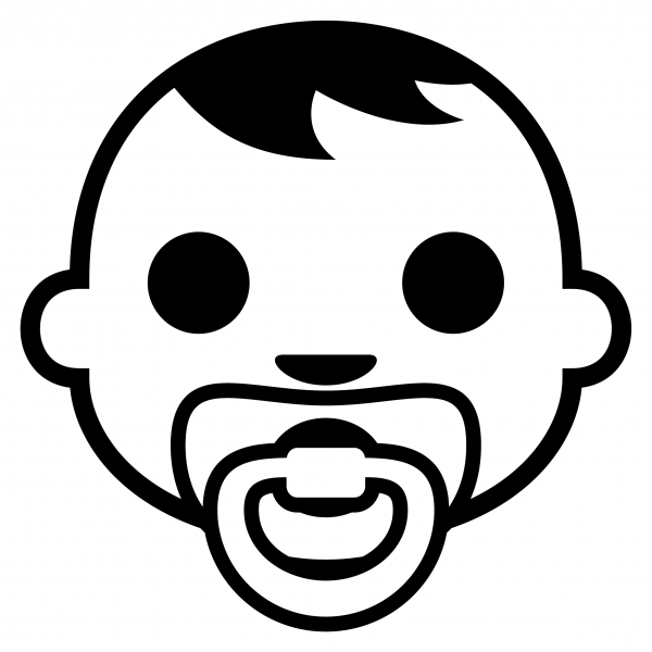Baby Emoji coloring page image