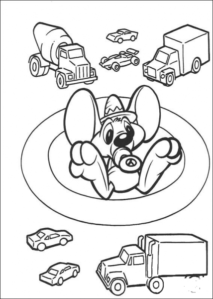 Baby Mouse  coloring page image