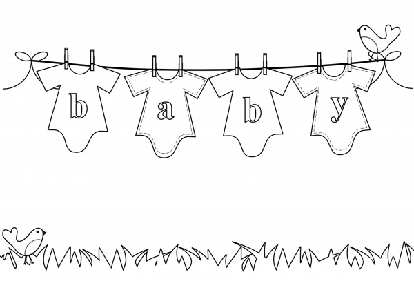 Baby Poster coloring page image