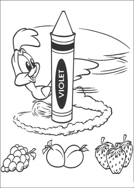 Baby Road Runner  coloring page image