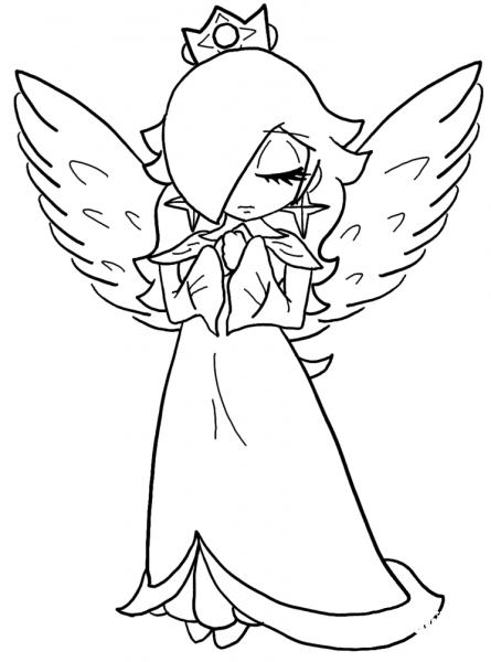 Baby Rosalina coloring page image