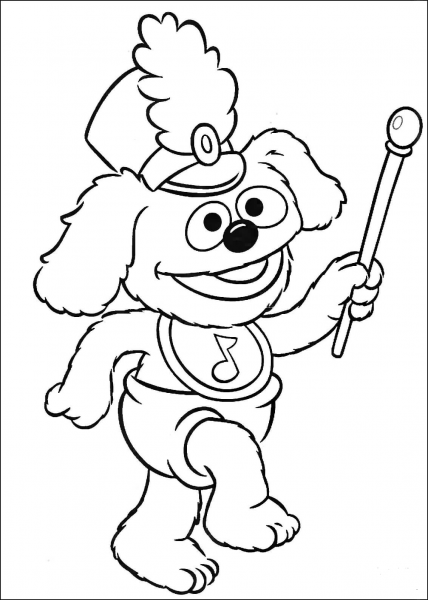 Baby Rowlf coloring page image