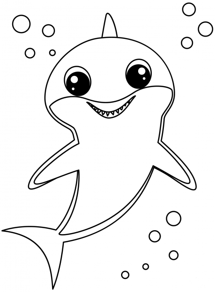 Baby Shark coloring page image