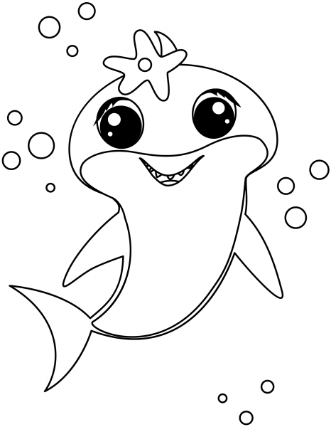 Baby Shark coloring page image