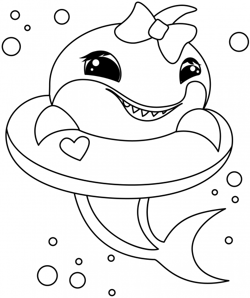 Baby Shark coloring page image