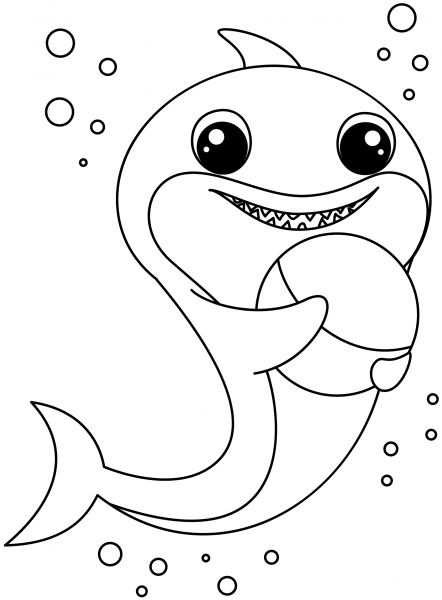Baby Shark coloring page image