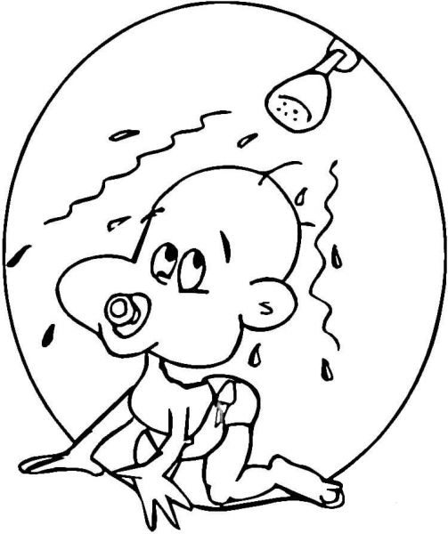 Baby Shower  coloring page image