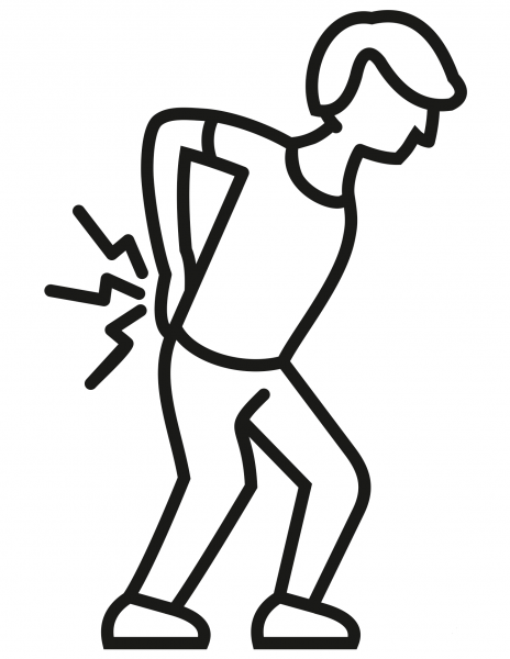 Back Injury coloring page image