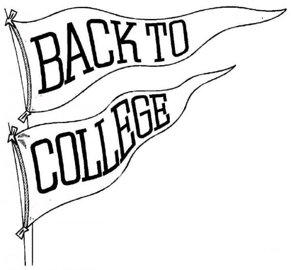 Back to College  coloring page image