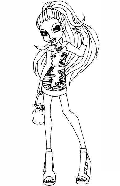 Back to School Abbey coloring page image