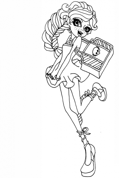 Back to School Lagoona coloring page image