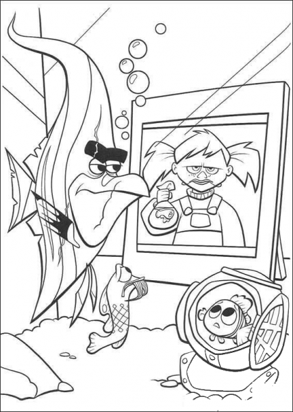 Bad Girl  coloring page image