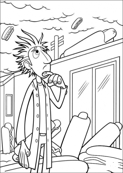 Bad Weather  coloring page image