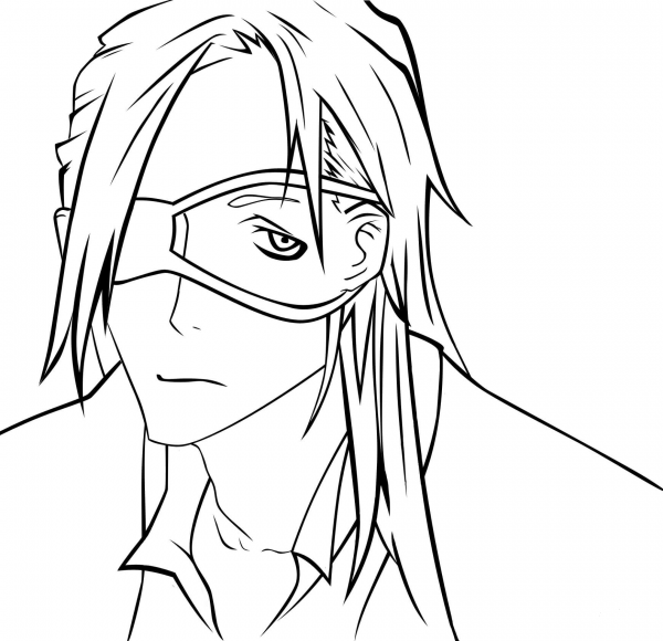 Badou Nails from Dogs: Bullets and Carnage coloring page image
