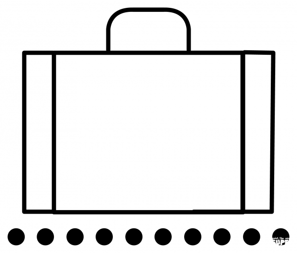 Baggage Claim Emoji coloring page image
