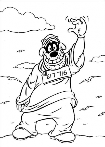 Baggy Beagle coloring page image