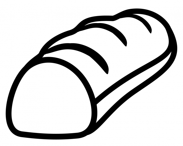Baguette Bread Emoji coloring page image