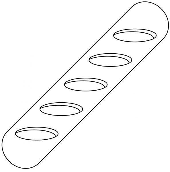 Baguette coloring page image