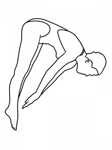 Pike Dive coloring page image
