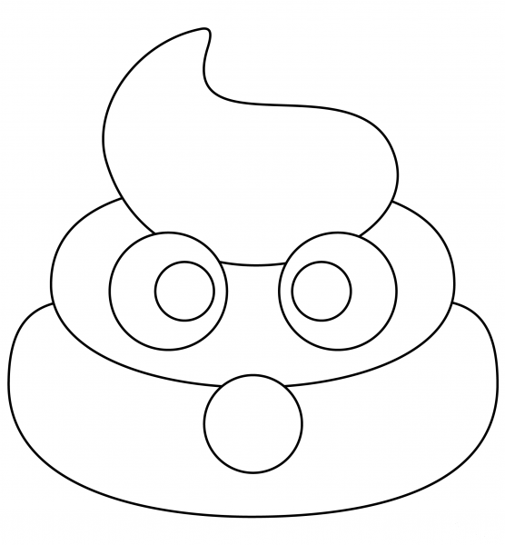 Pile of Poo coloring page image