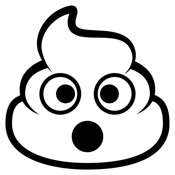 Pile of Poo Emoji coloring page - ColouringPages