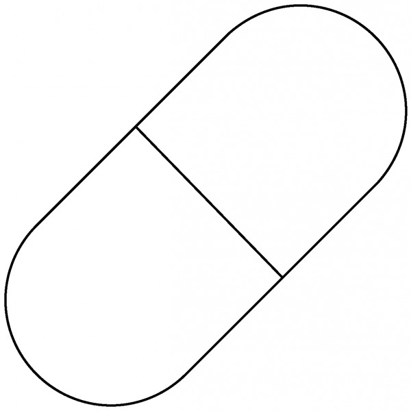 Pill Emoji coloring page image