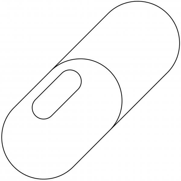 Pill Emoji coloring page image