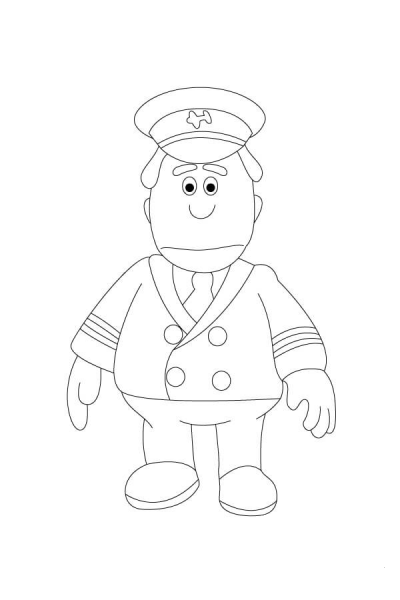 Pilot Pete needs to tell you Something coloring page image
