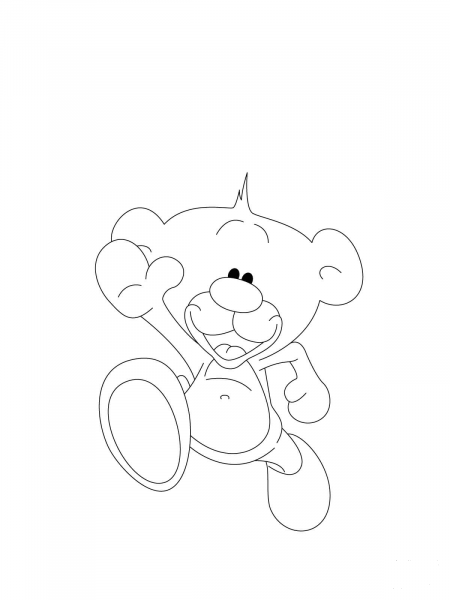 Pimboli says Hello! coloring page image