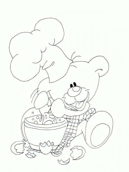 Pimboli the cook coloring page image
