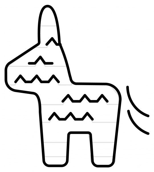 Pinata Emoji coloring page image