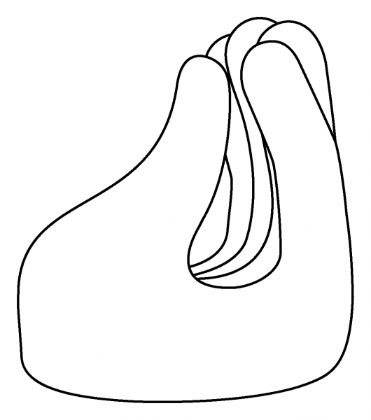 Pinched Fingers Emoji coloring page image