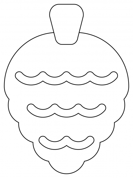 Pine Cone coloring page image