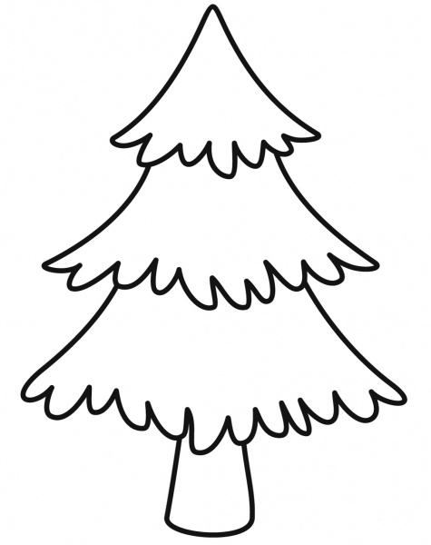 Pine Tree coloring page - ColouringPages