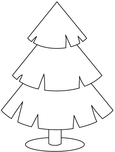 Pine Tree coloring page image
