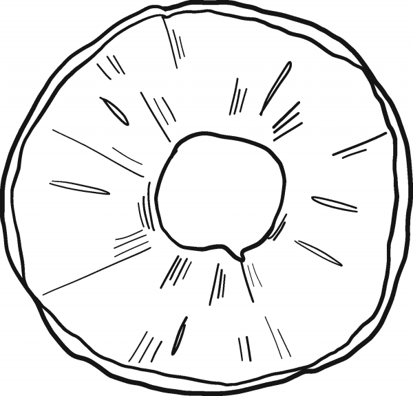 Pineapple Ring coloring page image