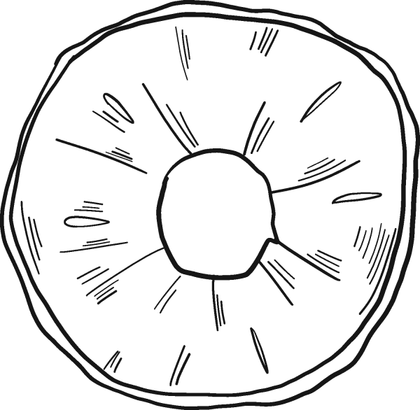 Pineapple Ring coloring page image