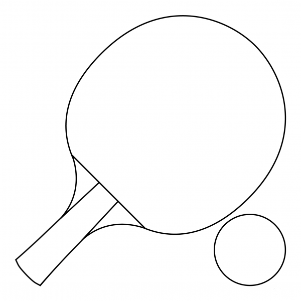 Ping Pong coloring page image