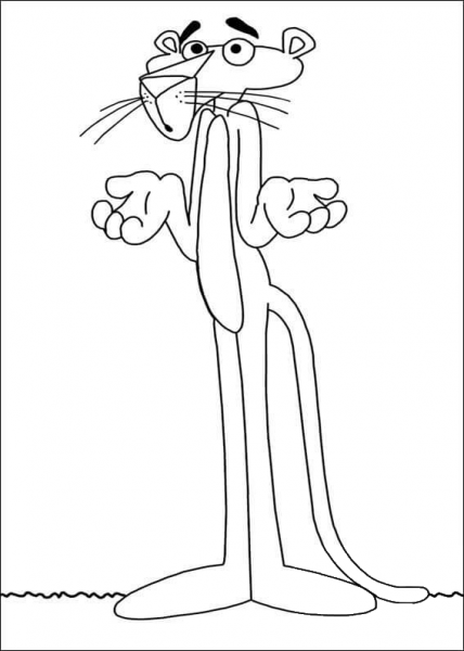 Pink Panther  coloring page image