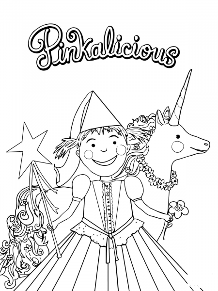 Pinkalicious coloring page image