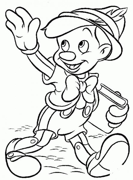 Pinocchio  coloring page image