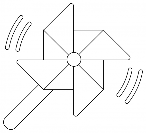 Pinwheel coloring page image