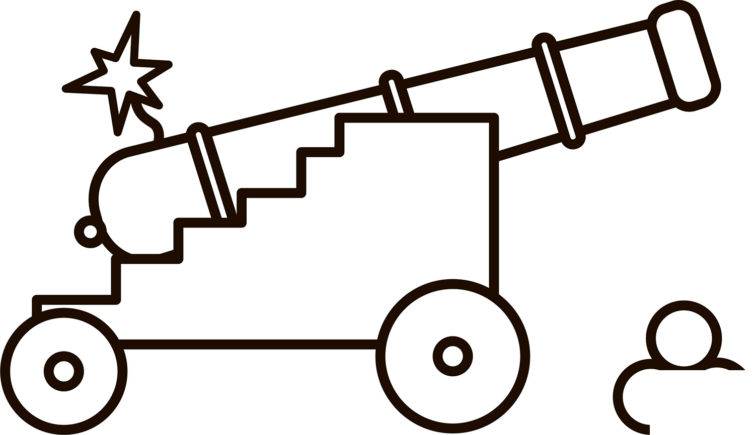 Pirate Cannon coloring page - ColouringPages