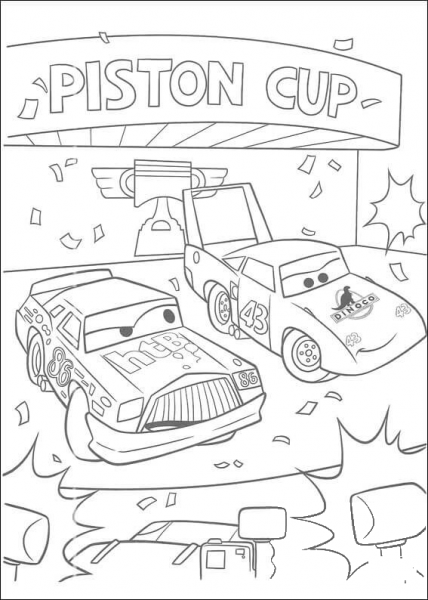 Piston Cup  coloring page image