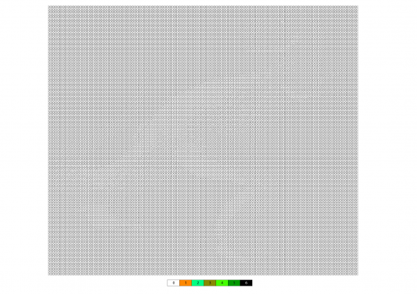 Pixel Dinosaur Color by Number image